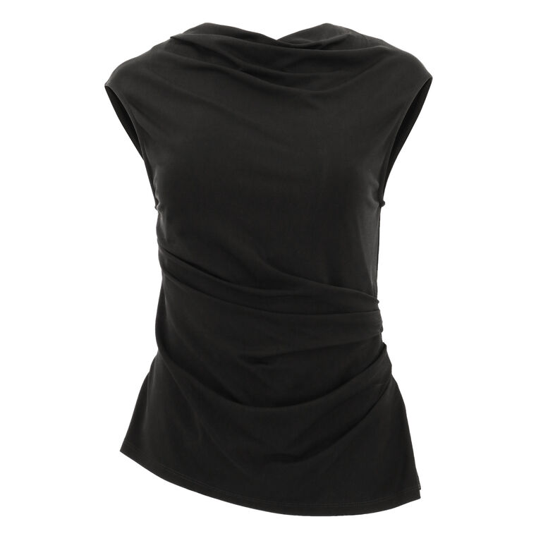 Casmi Ruched Stretch Jersey Sleeveless Top image number null
