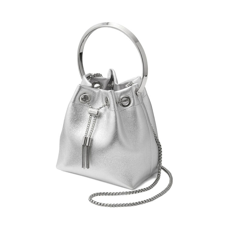 Bonbon Metallic Leather Bucket Bag image number null