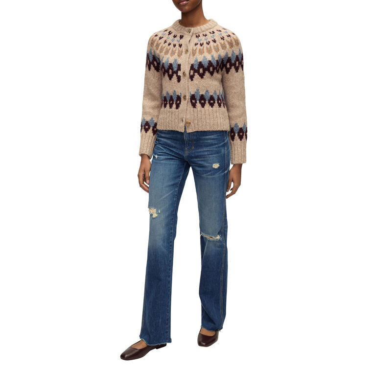 Christina Long Sleeve Fair Isle Cardigan image number null