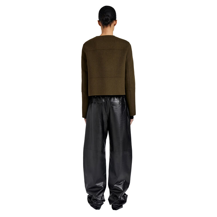 Courtney Cropped Jacket In Double Face Wool image number null