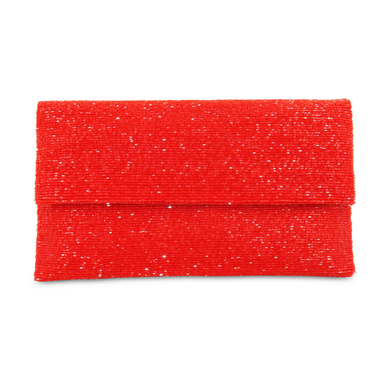 Fully Beaded Envelope Clutch image number null