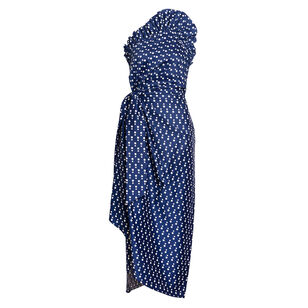 Charlotte One-Shoulder Polka Dot Midi Dress