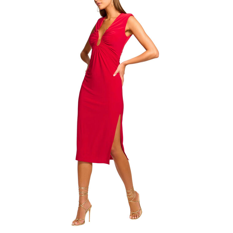 Elena Ruched Midi Dress image number null