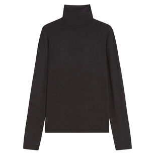 Stretch Viscose Long Sleeve Turtleneck