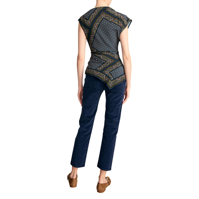 Arya Straight-Leg Corduroy Pants image number null