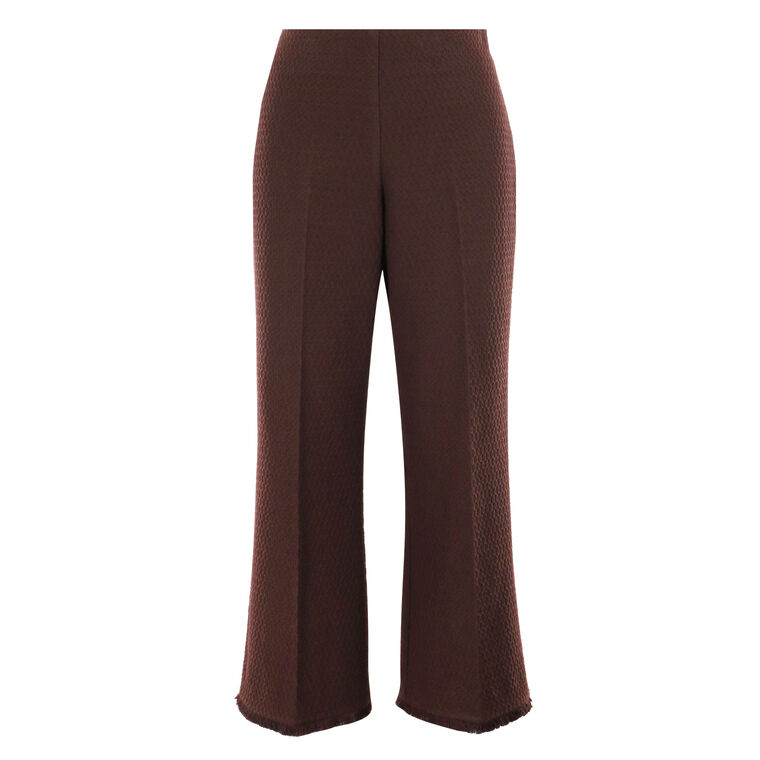Gulf Cropped Flare Jacquard Pant image number null