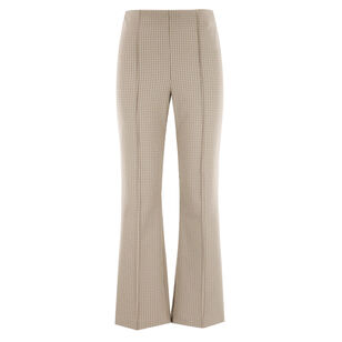 Niki Plaid Crop Flare Pant