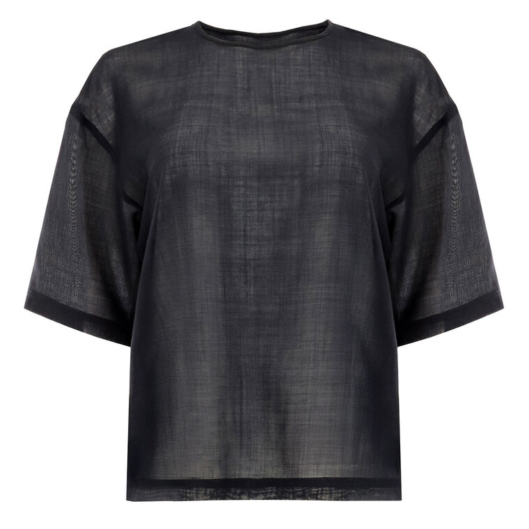Sheer Wool Gauze Easy T-Shirt image number null