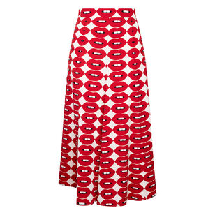 French Kissing In The USA Tulip Midi Skirt