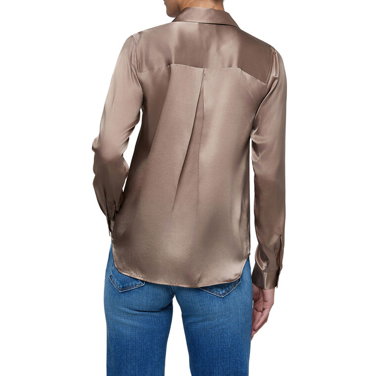 Tyler Long Sleeve Silk Blouse image number null