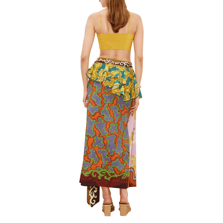 Arnie Midi Wrap Skirt image number null