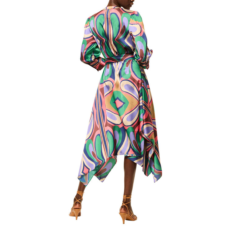 Solmaz Tie-Waist Midi Dress image number null