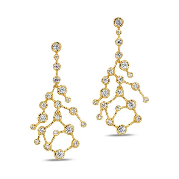 Asterales Gold Celestial Earrings image number null