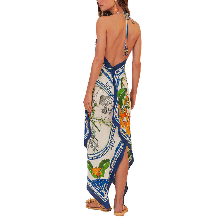 Tropical Destination Sleeveless Maxi Dress image number null