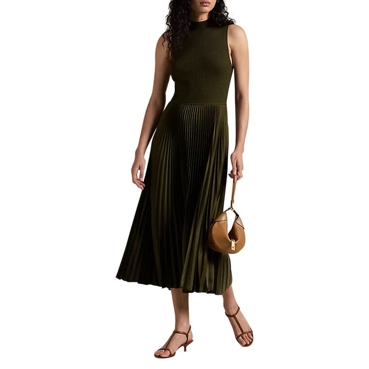 Wynna Sleeveless Mock Neck Midi Dress image number null