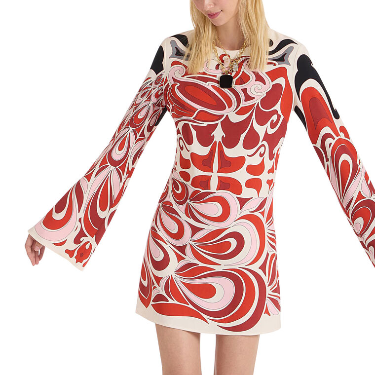 Mini Supremes Placee Flared Sleeve Swing Dress image number null