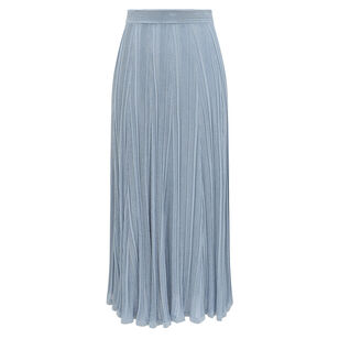 Aster Metallic Knit Midi Skirt