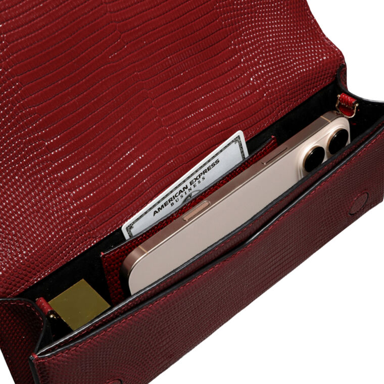 Twisted Gold Side Handle Clutch image number null