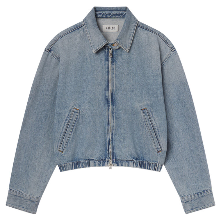 Nile Denim Bomber Jacket image number null