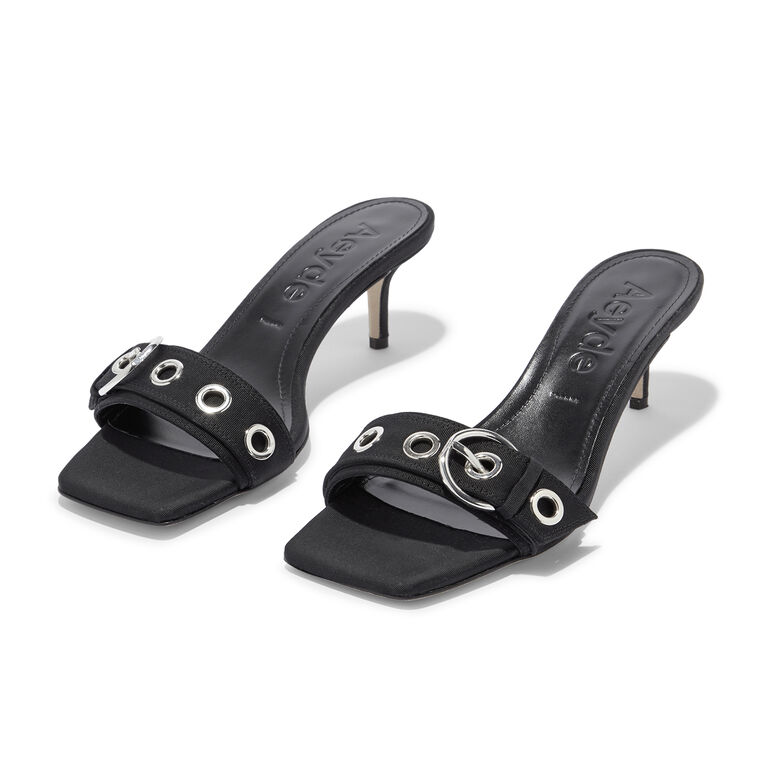 Ilvy Eyelet Grosgrain Mule image number null