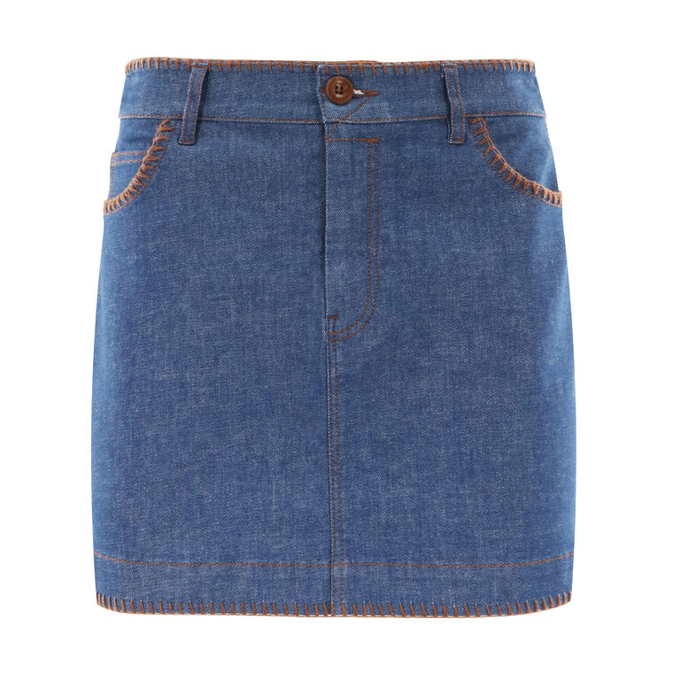 Ascension Denim Mini Skirt image number null