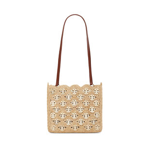 Raffia Disc Shoulder Bag