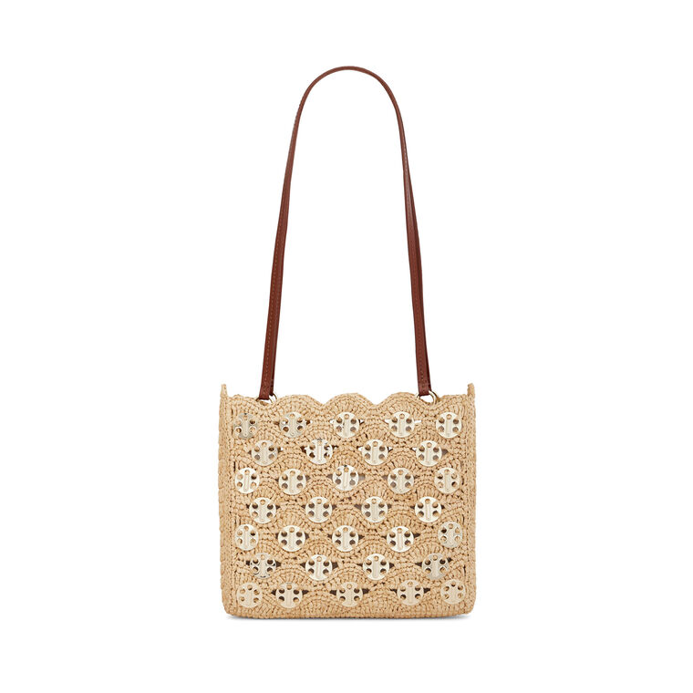Raffia Disc Shoulder Bag image number null