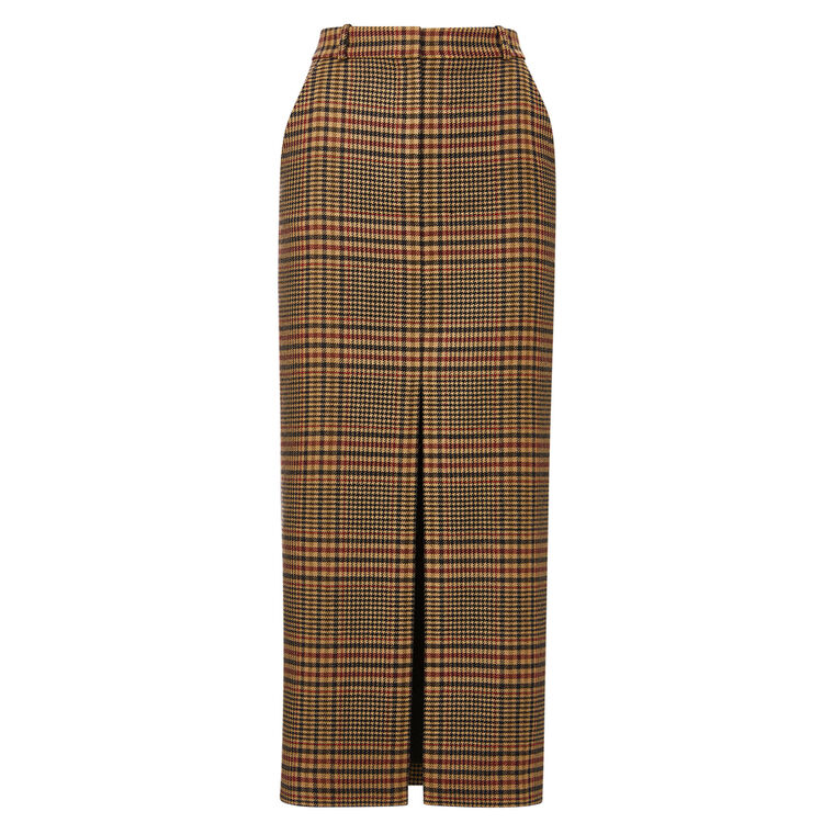 Maxine Plaid Maxi Skirt image number null