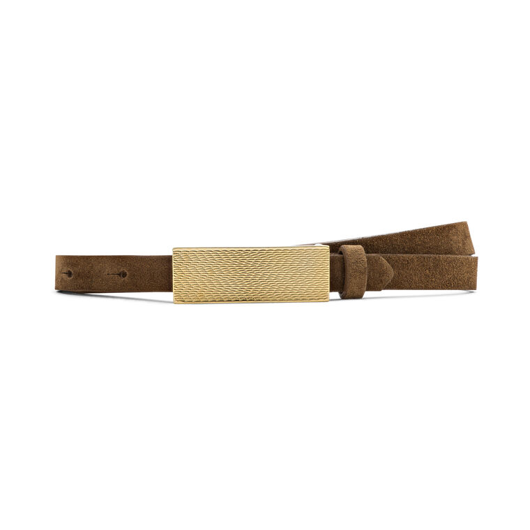 Elyse Textured Suede Belt image number null