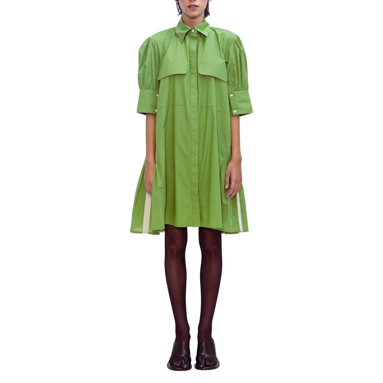 Short Sleeve Utility Tunic Mini Dress image number null