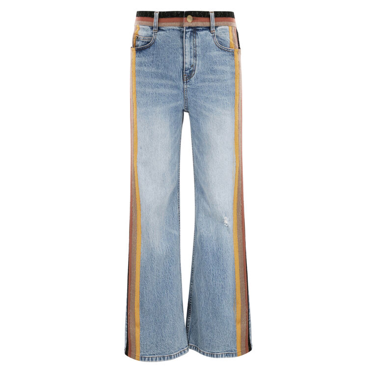 Bart Boyfriend Jeans With Stripe Details image number null