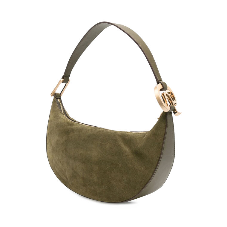 Leesa Suede Shoulder Bag image number null