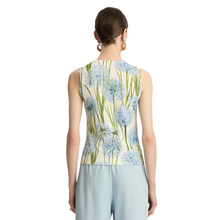 Allium Printed Knit Tank Top image number null