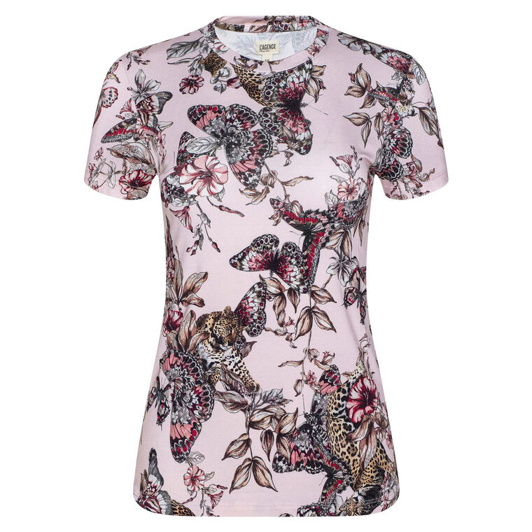 Ressi Short Sleeve Crew Neck Fitted Tee image number null