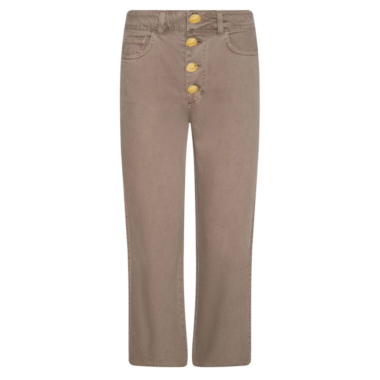 Liora High Rise Cropped Wide Leg Jean image number null