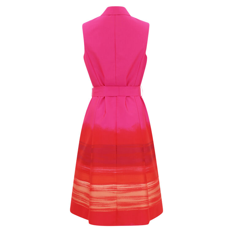 Sleeveless Tie-Waist Shirt Dress image number null
