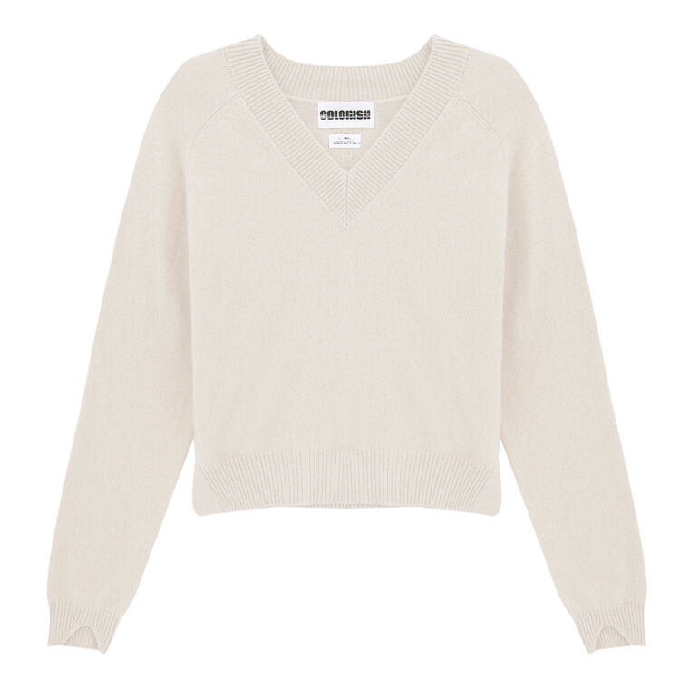 Cocolina Mini V-Neck Sweater image number null