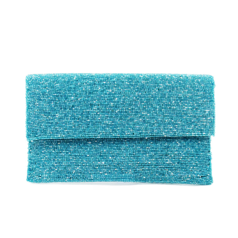 Fully Beaded Envelope Clutch image number null