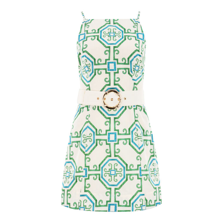 Havana Belted Mini Dress image number null