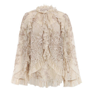 Harmony Long Sleeve V-Neck Lace Blouse