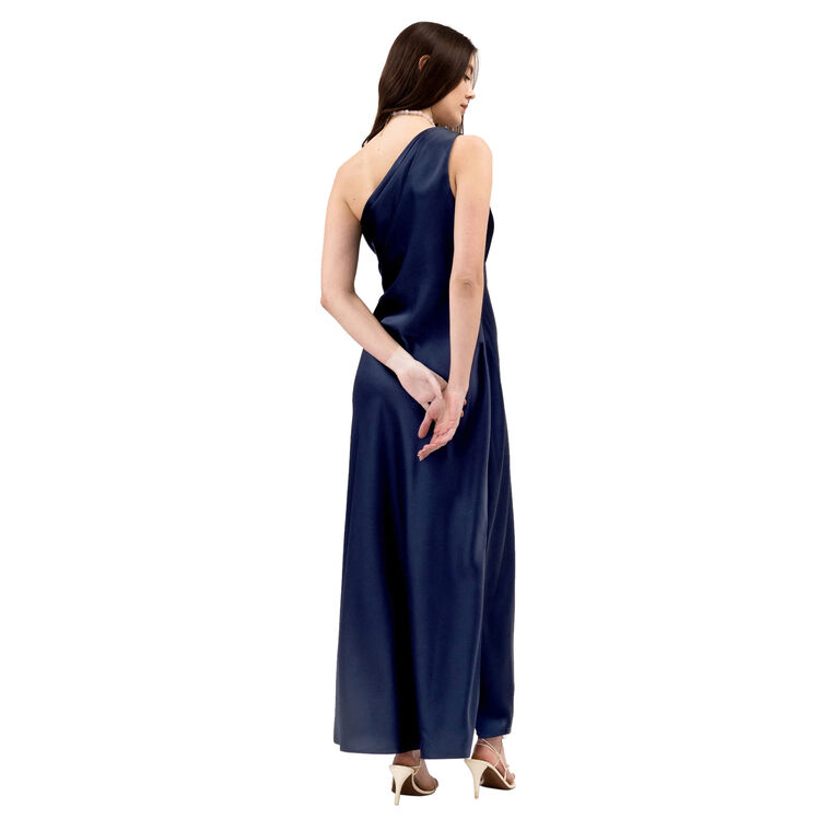Stassi One-Shoulder Satin Maxi Dress image number null