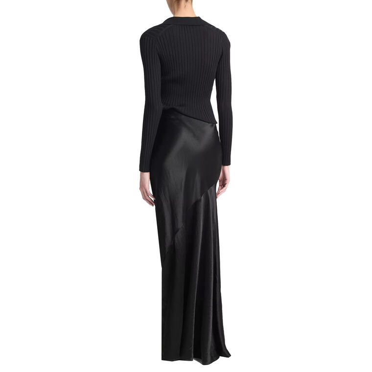 Satin Maxi Skirt image number null