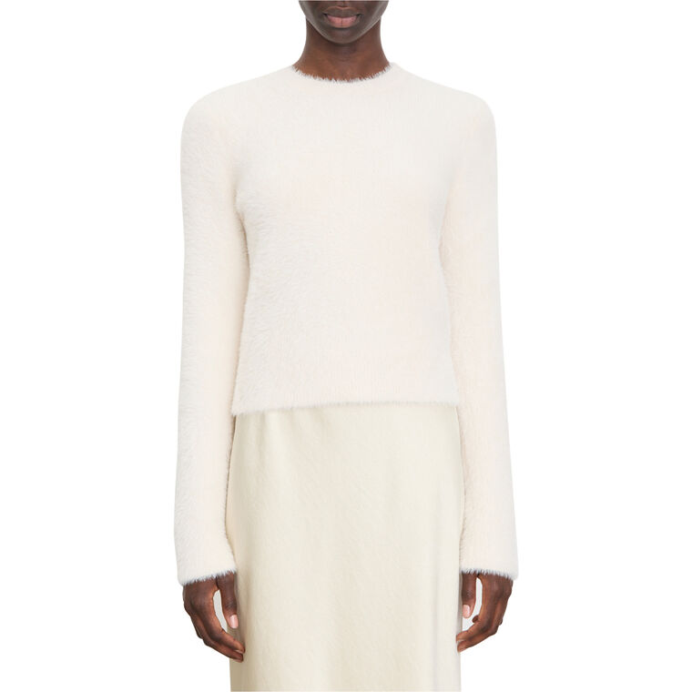 Eyelash Crew Neck Sweater image number null