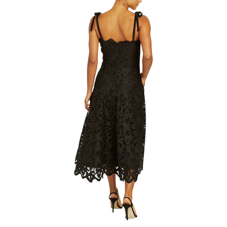 Cataleya Laser Cut Lace Midi Dress image number null