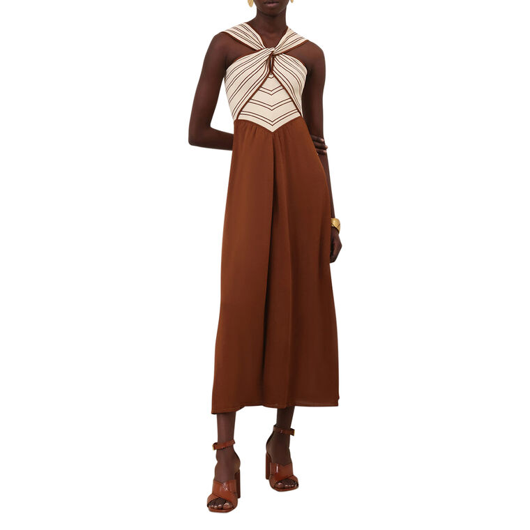 Hypnotic Halterneck Midi Dress image number null
