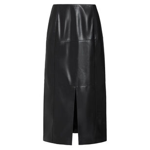 Elliot Vegan Leather Midi Skirt