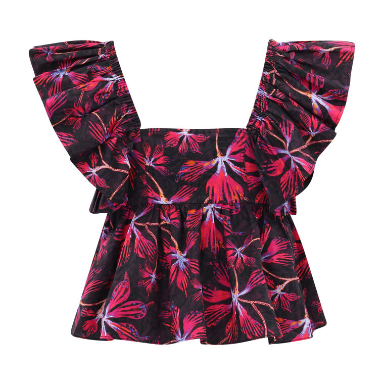 Romi Floral Poplin Top image number null