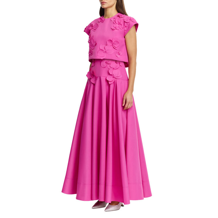 Tandy Floral Detail Maxi Dress With Detachable Overlay Top image number null