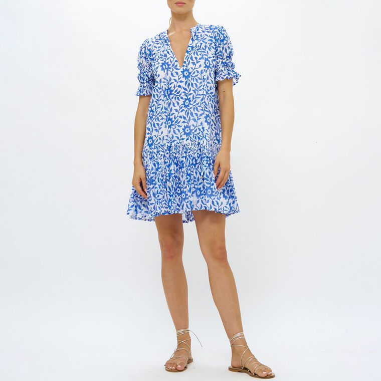 Smocked Drop Mini Dress image number null