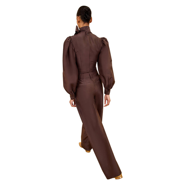 Charlie Silk High Waist Wide Leg Pant image number null